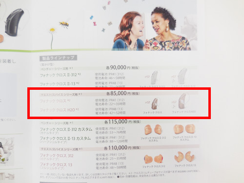 クロスは、フォナッククロスが対象となる