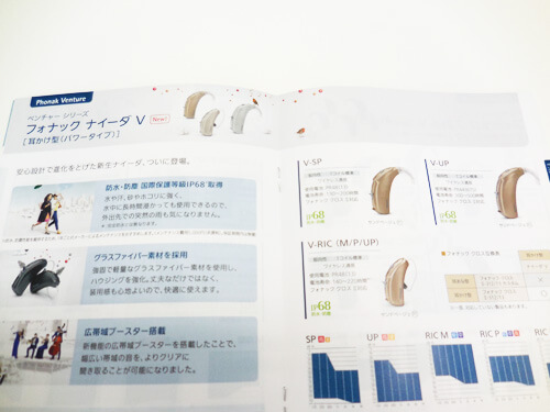ナイーダVは、つい最近出てきた補聴器。ナイーダシリーズの最新機器。防水(防滴)補聴器として有名。